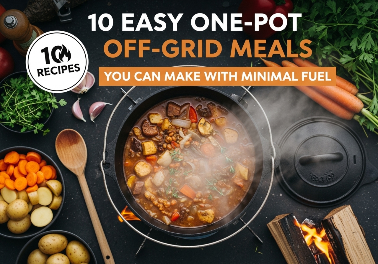 10 Easy One‑Pot Off‑Grid Meals You Can Make With Minimal Fuel