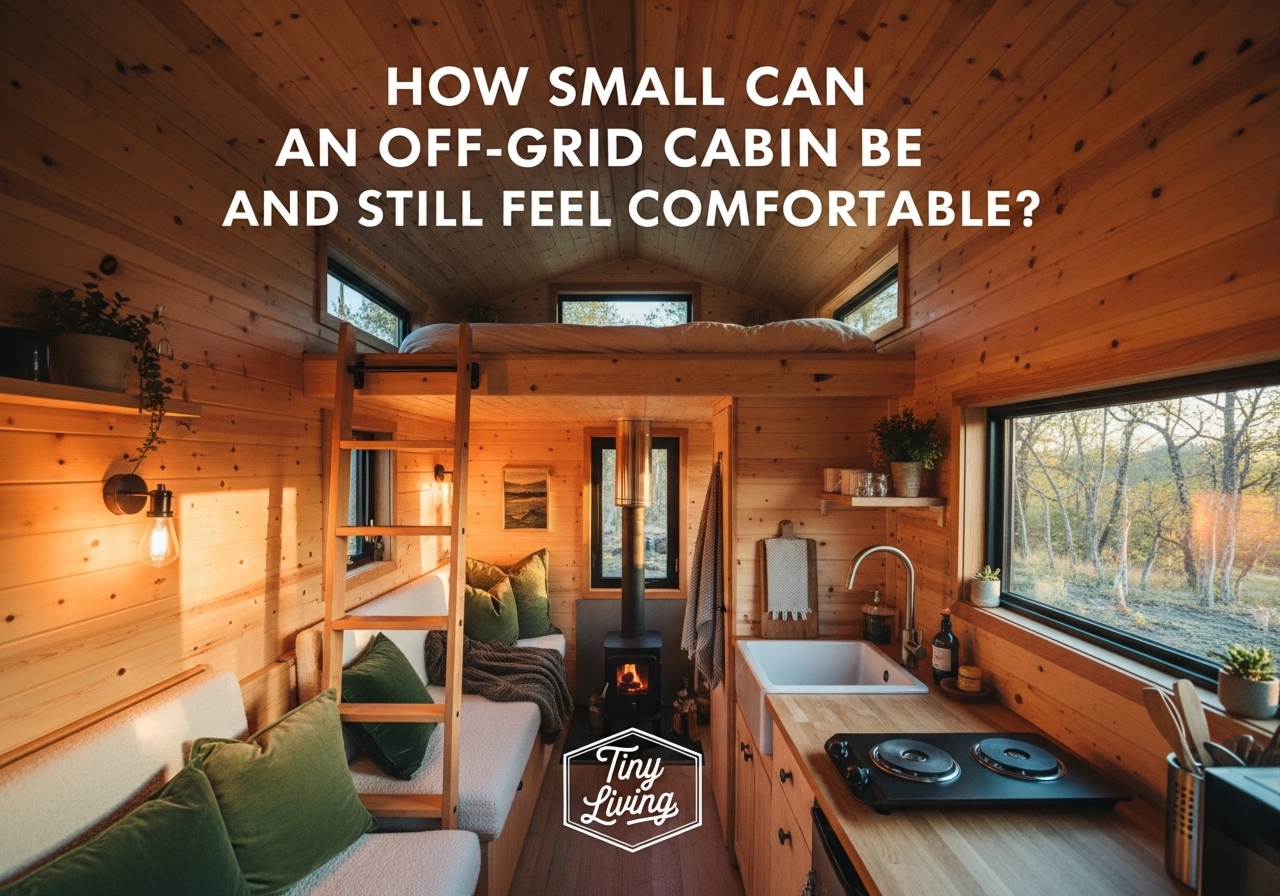 How Small Can An Off‑Grid Cabin Be And Still Feel Comfortable?