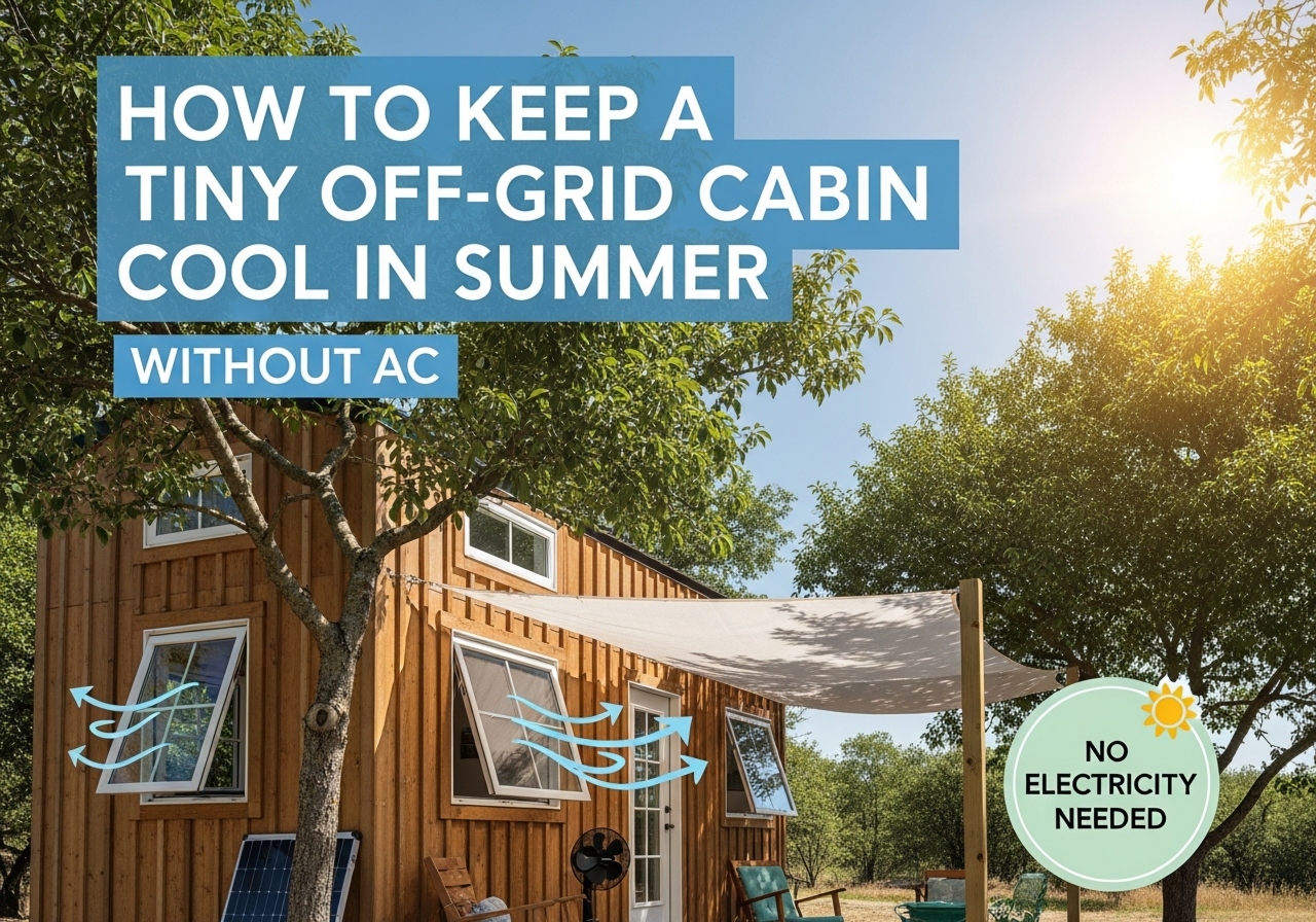 How To Keep A Tiny Off‑Grid Cabin Cool In Summer Without AC