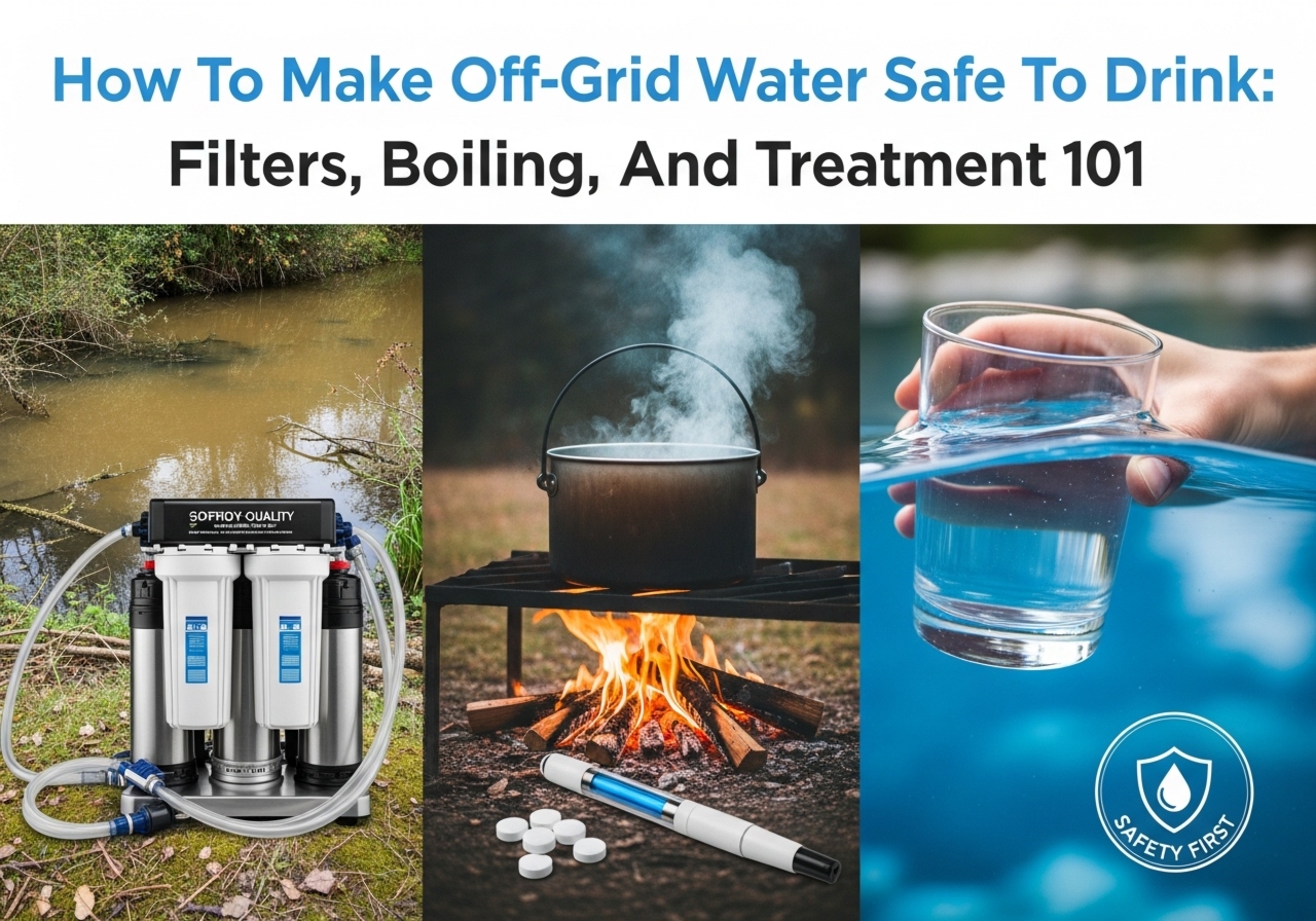 How to Make Off-Grid Water Safe to Drink: Complete Guide
