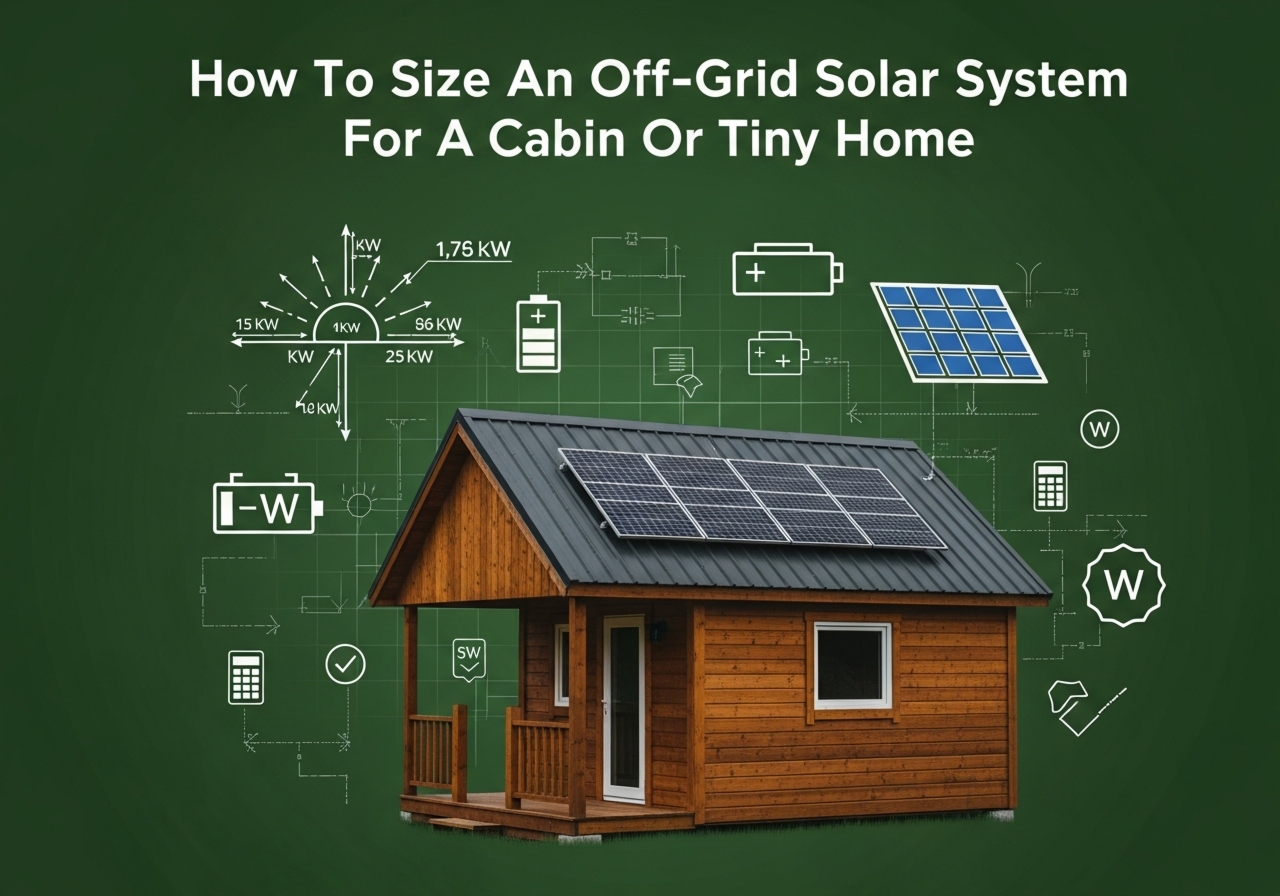 How To Size An Off-Grid Solar System For A Cabin Or Tiny Home