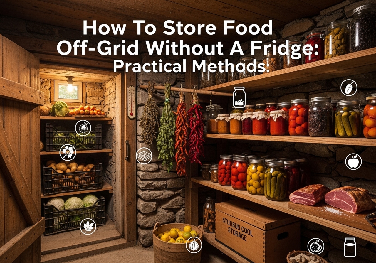 How To Store Food Off-Grid Without A Fridge: Practical Methods