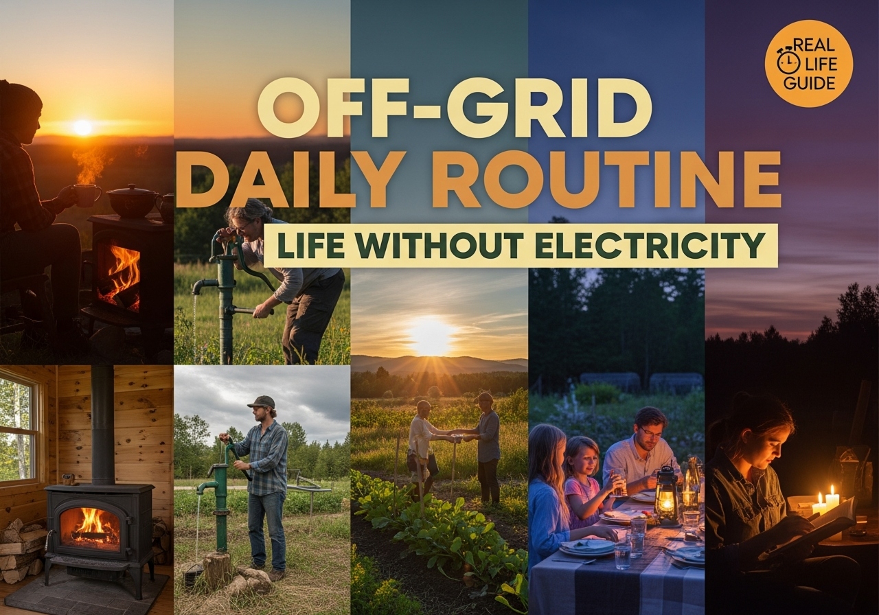 Off-Grid Daily Routine: Life Without Electricity