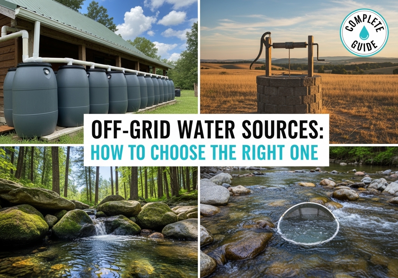 Off-Grid Water Sources: How to Choose the Right One