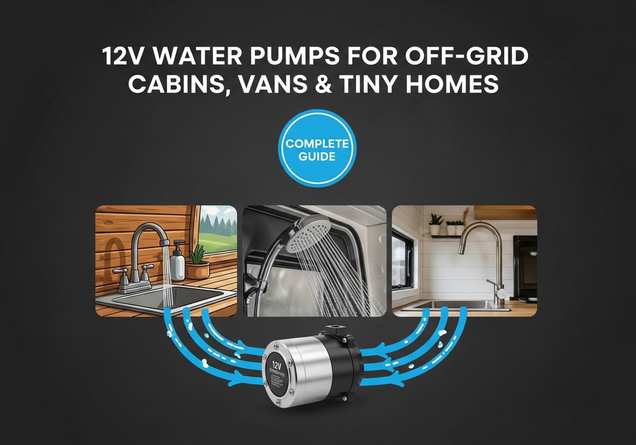 12V Water Pumps for Off-Grid Cabins, Vans & Tiny Homes