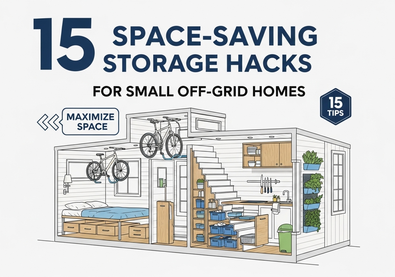 15 Space‑Saving Storage Hacks For Small Off‑Grid Homes