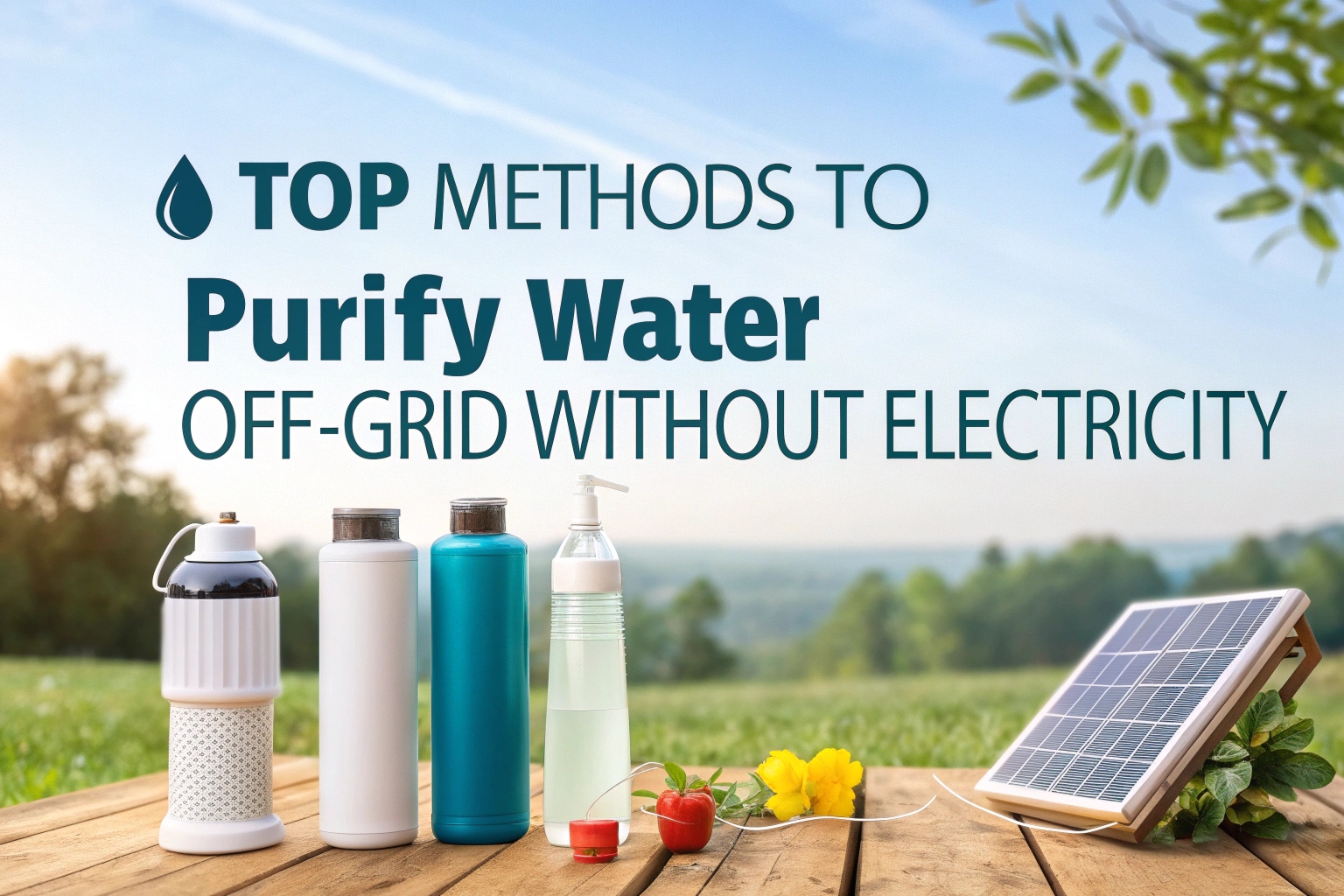 Top Methods To Purify Water Off‑Grid Without Electricity