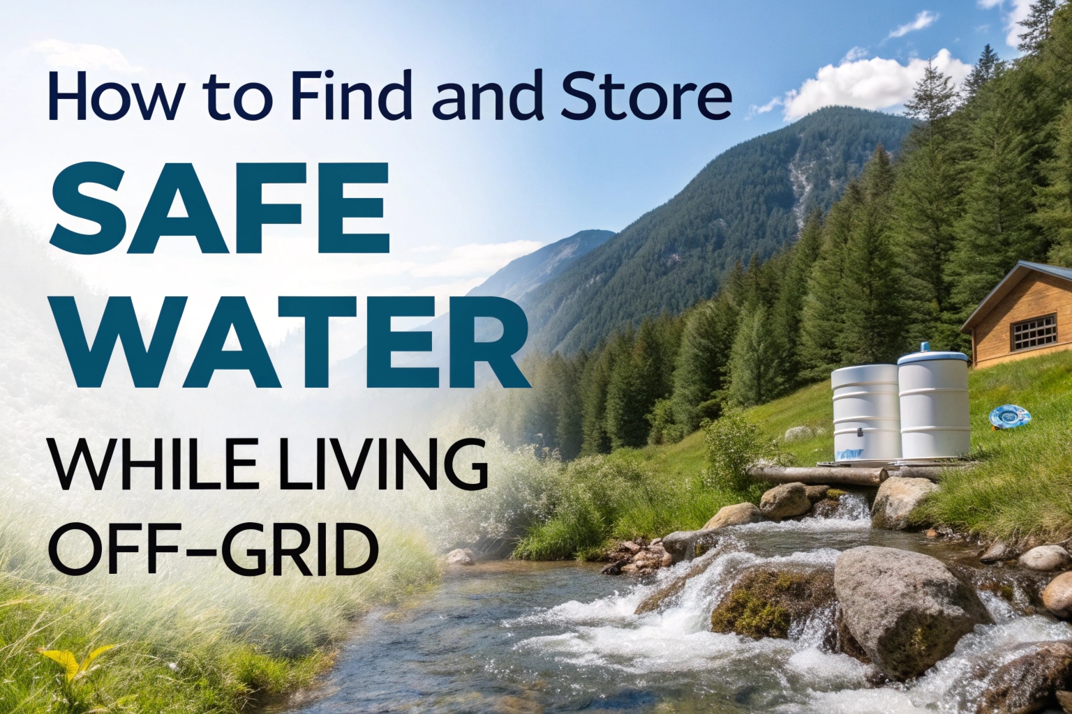 How To Find And Store Safe Water While Living Off‑Grid