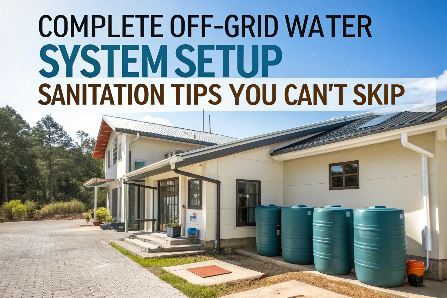 Complete Off‑Grid Water System Setup: Sanitation Tips You Can’t Skip