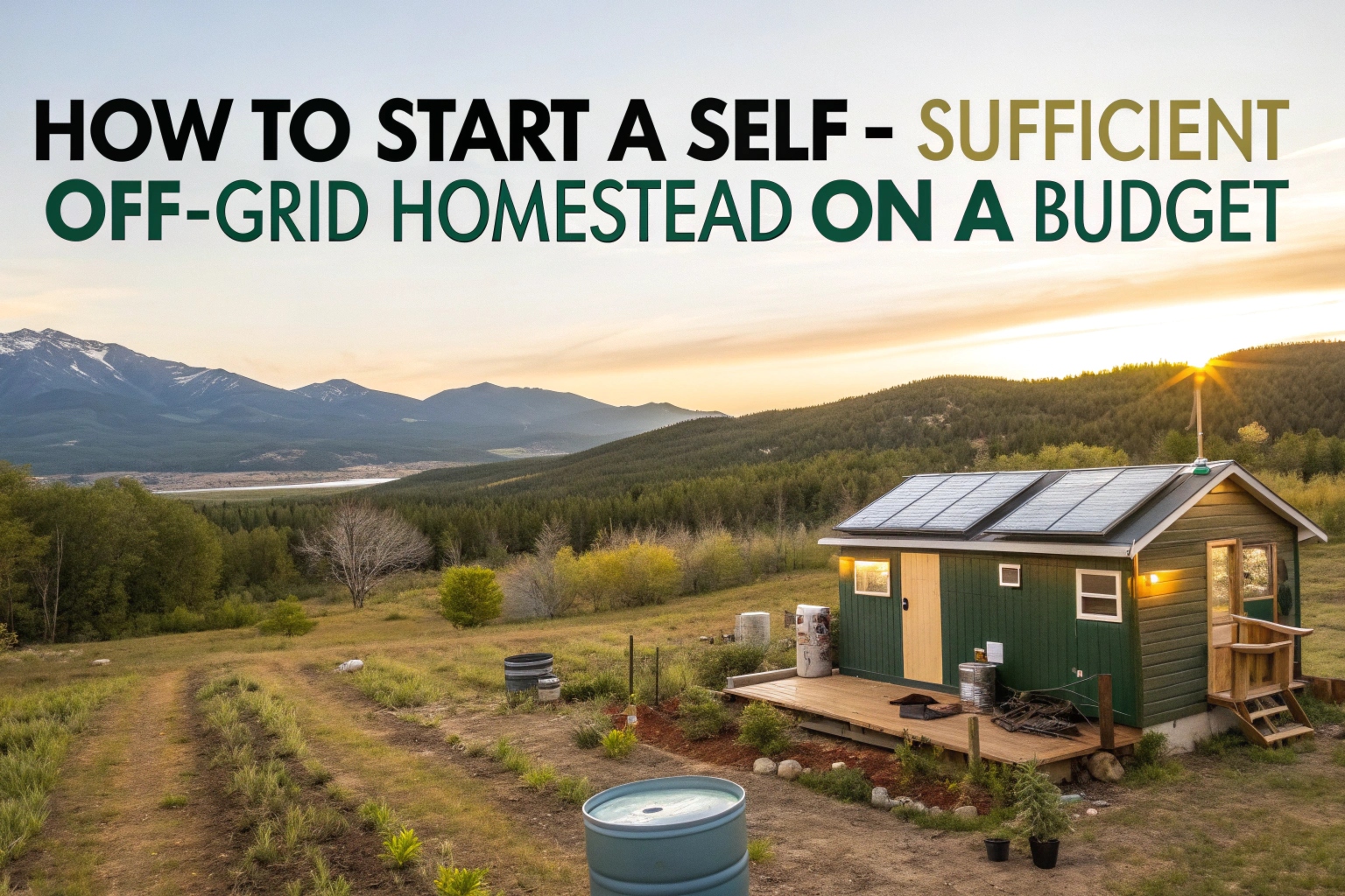 How To Start A Self‑Sufficient Off‑Grid Homestead On A Budget