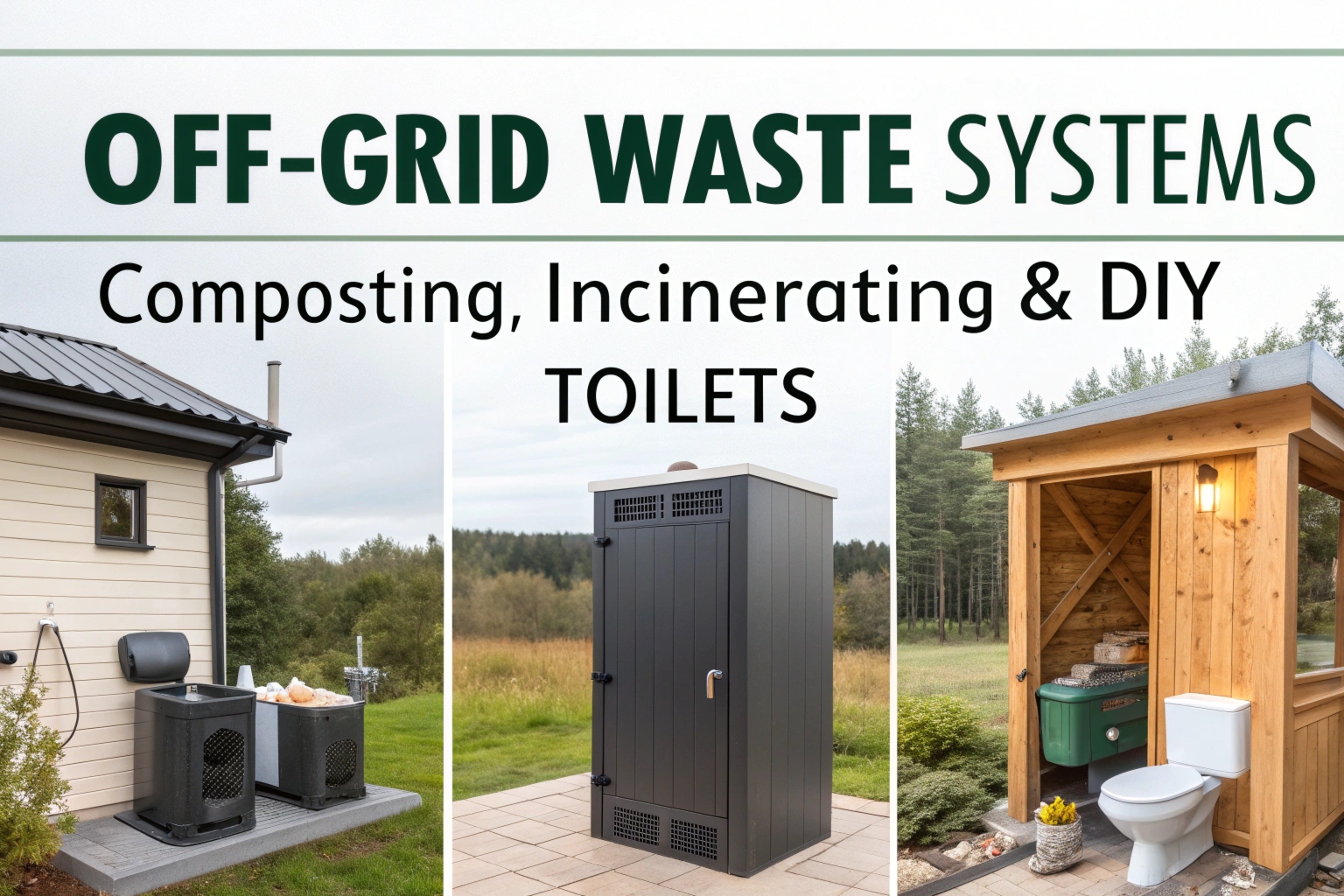 Off-Grid Waste Systems: Composting, Incinerating & DIY Toilets