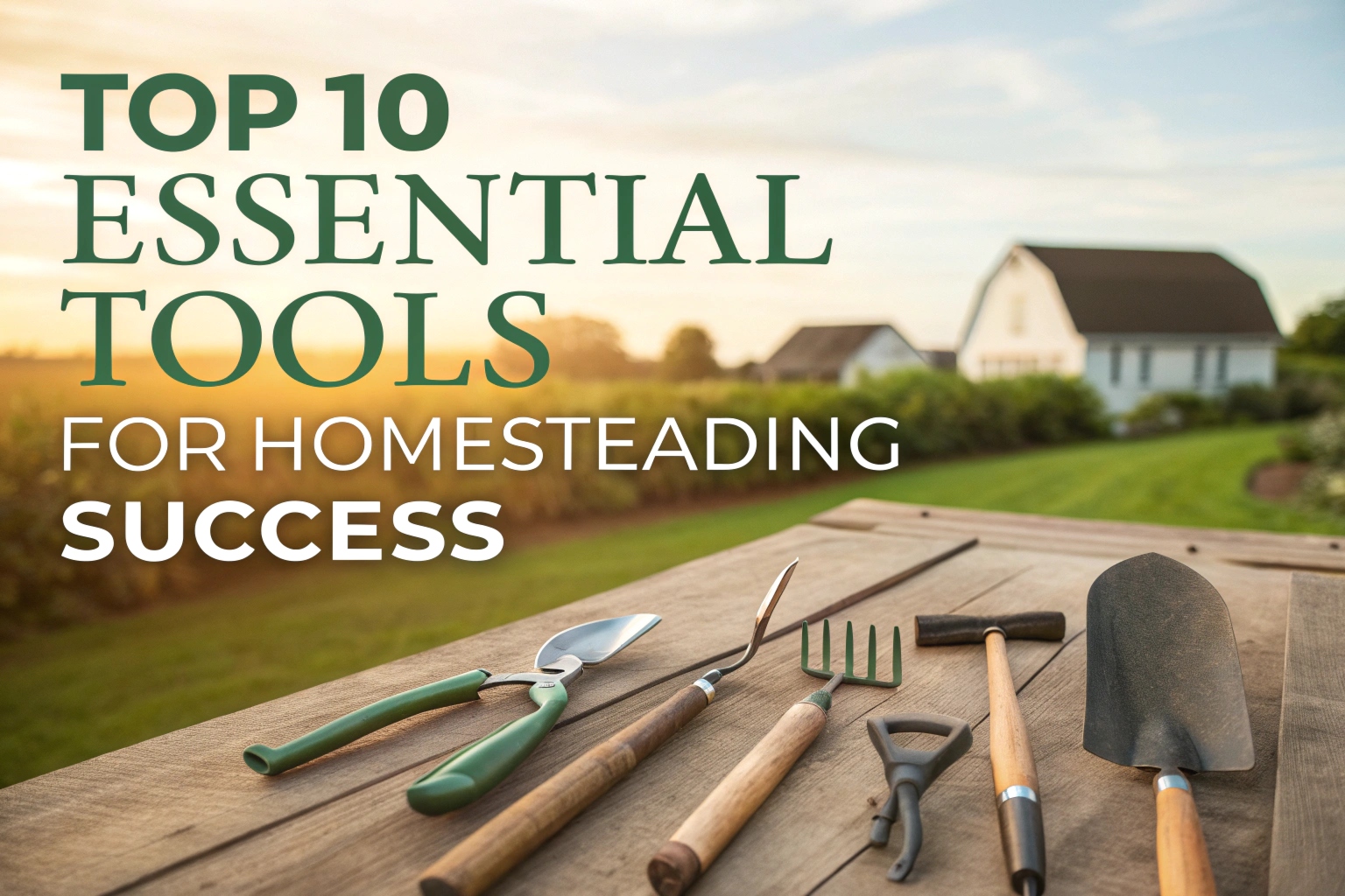 Top 10 Essential Tools For Homesteading Success