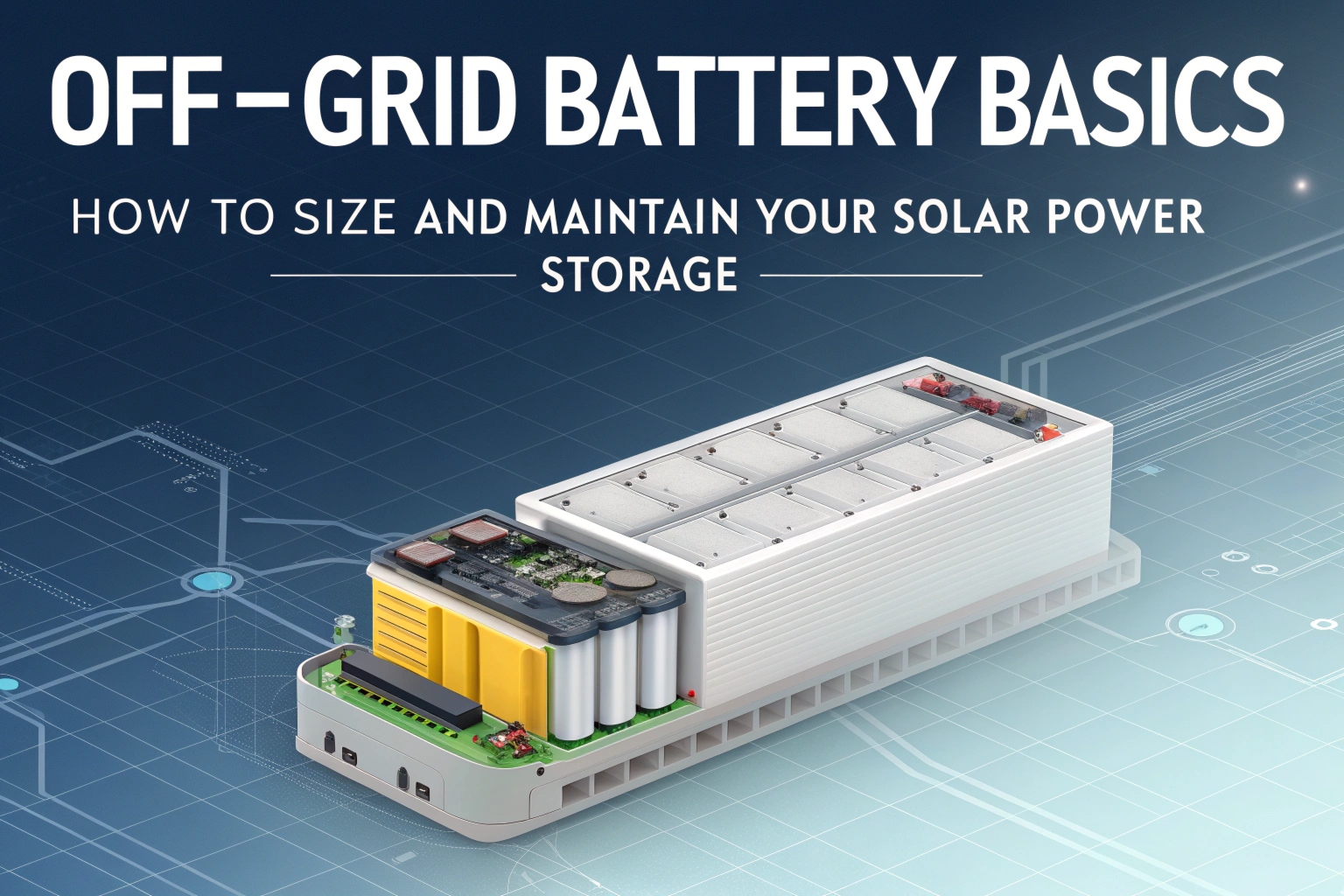 Off‑Grid Battery Basics: How To Size And Maintain Your Solar Power Storage