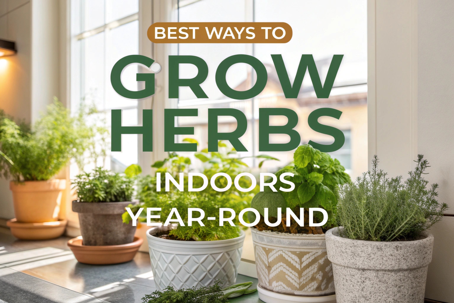 Best Ways To Grow Herbs Indoors Year-Round